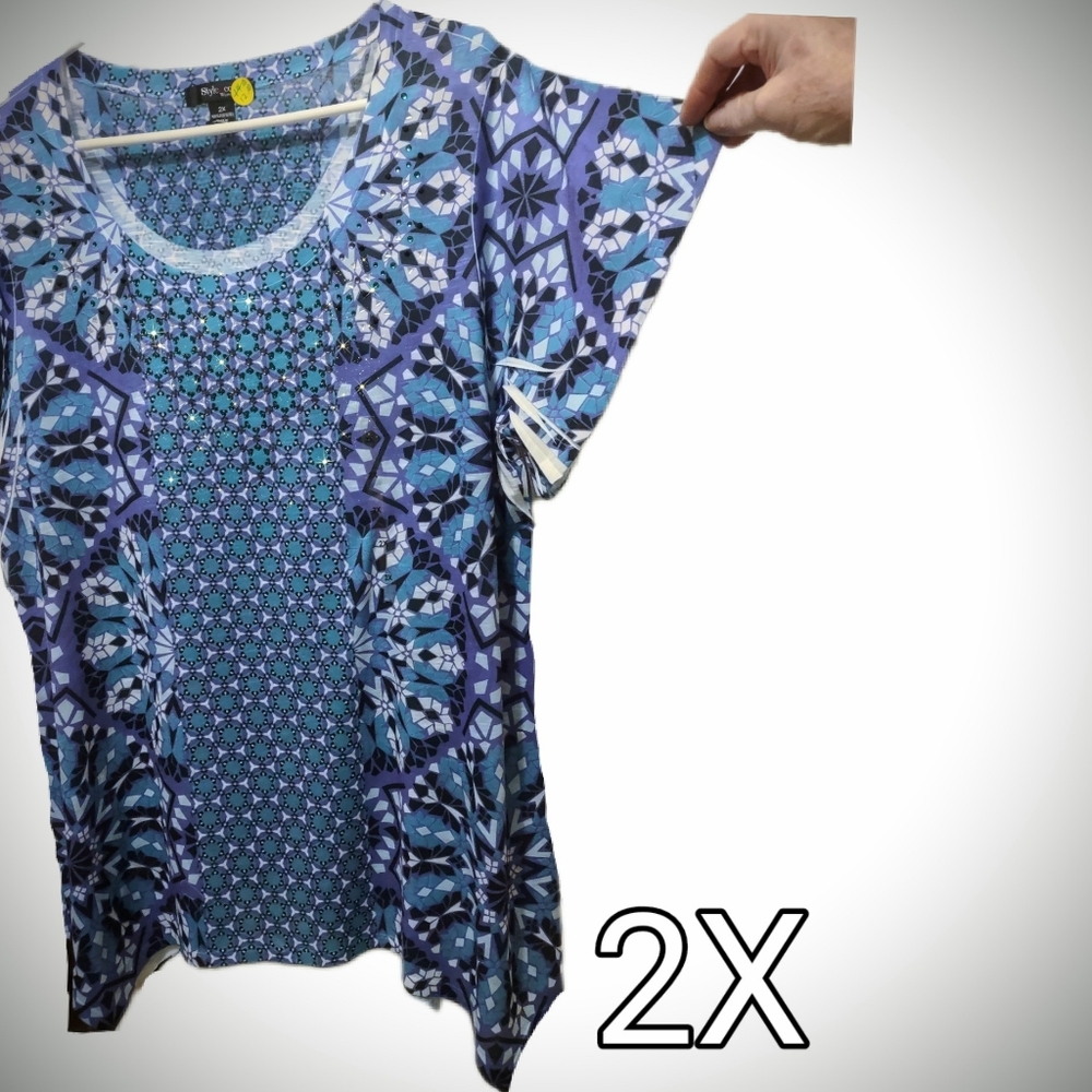 Plus Size Sparkling Women's  Tunic Top Style & Co.